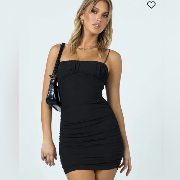 NWT Princess Polly Penney Black Mini Dress - Size 0 - Picture 2 of 12